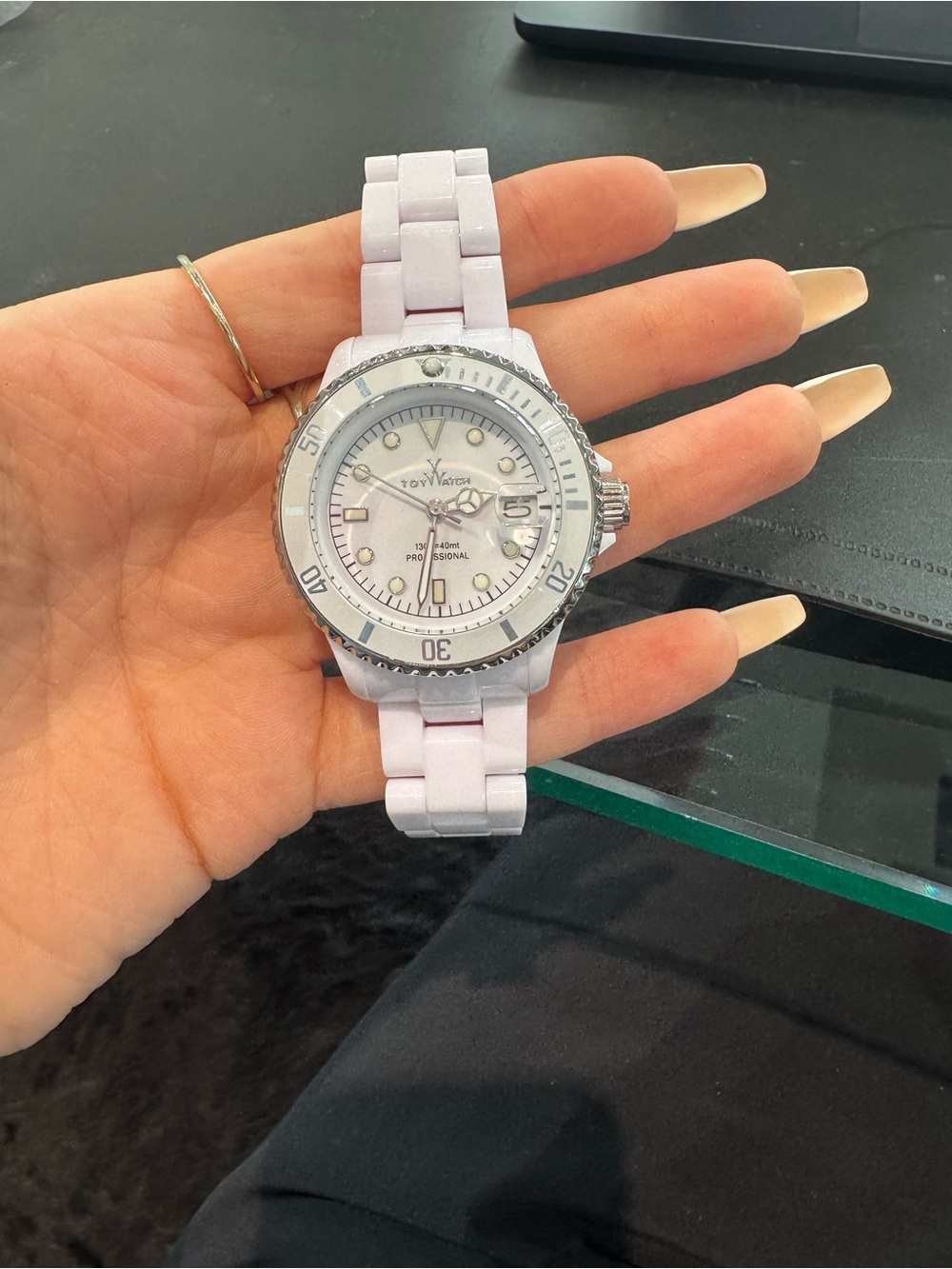 New ToyWatch Professional White Ceramic Watch - Water Resistant